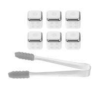 Glaçons Réutilisables pour Whisky en Acier Inoxydable et Vin | Clip et Boîte de Rangement Inclus, Fond Arrondi, Usage Restaurant Hôtel, Lot Pratique pour Service Couleur