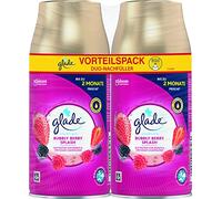 Glade Automatic Spray Lot de 2 recharges de parfum d'ambiance Bubbly Berry Splash 269 ml