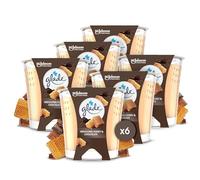 Glade Bougie Parfumée - Certifiée Vegan - Infusée aux Huiles Essentielles - Sans Huile De Palme - Parfum Indulging Honey & Chocolate - Cadeau pour Femme - 6 Bougies x 27h de Combustion