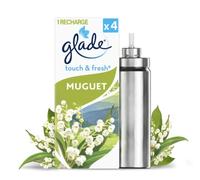 Glade By Brise Touch & Fresh Recharge pour Désodorisant Senteur Fraîcheur Brin de Muguet 10 ml - Lot de 3