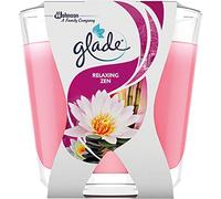 Glade Décor Relaxing Zen Lot de 6 bougies parfumées dans un pot en verre - Parfum frais - 6 x 70 g