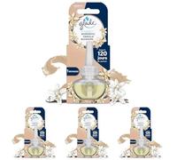 Glade Electric Scented Oil Recharge - Infusé Aux Huiles Essentielles - Jusqu'à 120 Jours De Parfum - Romantic Vanilla Blossom - 1 Recharge (Lot de 4)