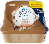 Glade Gel Premium - Désodorisant infusé aux Huiles Essentielles pour Toilette Et Salle de Bain - Sensual Sandalwood et Jasmine - 45 Jours de Parfum - 180 g (Lot de 5)