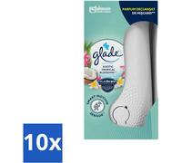 Glade - Holder Sense & Spray - Fleur exotique tropicale - 18 ml - Pack avantage - 10 pièces