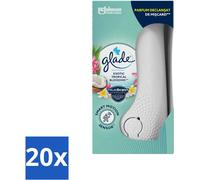 Glade - Holder Sense & Spray - Fleur exotique tropicale - 18 ml - Pack avantage - 20 pièces