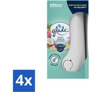 Glade - Holder Sense & Spray - Fleur exotique tropicale - 18 ml - Pack avantage - 4 pièces