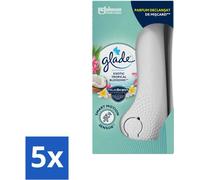 Glade - Holder Sense & Spray - Fleur exotique tropicale - 18 ml - Pack avantage - 5 pièces
