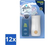 Glade - Holder Touch & Fresh - Lin pur et propre - 10 ml - Pack avantage - 12 pièces