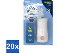 Glade - Holder Touch & Fresh - Lin pur et propre - 10 ml - Pack avantage - 20 pièces