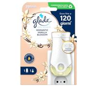 Glade Liquide électrique parfumeur ambiant, parfum romantique, vanille florale, jusqu'à 120 jours de parfum, 1 diffuseur et 1 recharge de 20 ml