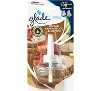 Glade Lot de 2 recharges de désodorisant électrique parfumé, parfum bois de santal et jasmin, 2 x 20 ml