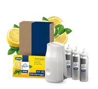 Glade ONE Touch & Spray* Kit de Démarrage Salle de Bain Parfum Fresh Lemon | Neutralise les mauvaises odeurs et diffuse une fraîcheur citronnée pour une atmosphère agréable au quotidien