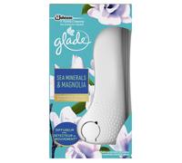 GLADE - PACK DE 4 ELEGANCE SENSE & SPRAY DIFFUSEUR SEA MINERALS & MAGNOLIA 1DIFF + 1RECH 18 ML