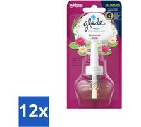 Glade - Recharge d'huile électrique - Relaxing Zen - Sans support - Pack avantage - 12 pièces