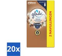 Glade - Recharge Touch & Fresh - Bois de santal-Jasmin sensuel - 2 × 10 ml - Pack avantage - 20 pièces