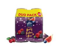 Glade Recharges de désodorisant automatique, vaporisateur d'ambiance et éliminateur d'odeurs pour la maison, parfum durable infusé avec des huiles essentielles, Berry Festive Kiss, lot de deux (2 x