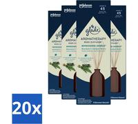 Glade - Refreshing Energy Reed Diffuser - Diffuseur de parfum d'aromathérapie - 80 ml - Pack avantage - 20 pièces