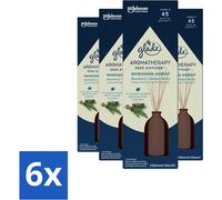 Glade - Refreshing Energy Reed Diffuser - Diffuseur de parfum d'aromathérapie - 80 ml - Pack avantage - 6 pièces