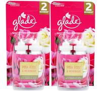 glade Sense and Spray Lot de 4 recharges pour vaporisateur Rose et meringue 18 ml