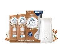 Glade Sense et Spray Diffuseur à Détection de Mouvement - Infusé Aux Huiles Essentielles - Jusqu'à 2 Mois de Parfum - Sans Parabens - Sensual Sandalwood & Jasmine - 1 Diffuseur et 3 Recharges x 18ml