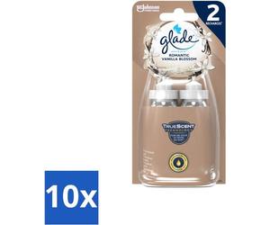 Glade - Sense & Spray - Fleur de vanille romantique - 2 × 18 ml - Pack avantage - 10 pièces