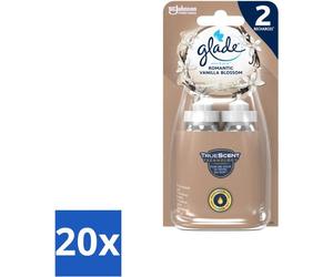 Glade - Sense & Spray - Fleur de vanille romantique - 2 × 18 ml - Pack avantage - 20 pièces