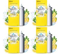 Glade Touch&fresh Recharge Fresh Lemon - Infusé Aux Huiles Essentielles (Lot de 4)