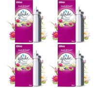 Glade Touch&fresh Recharge Relaxing Zen - Infusé Aux Huiles Essentielles (Lot de 4)