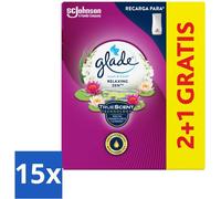 Glade - Touch & Fresh - Zen relaxant - 10 ml - Pack avantage - 15 pièces