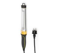 GLADIO : lampe d'atelier tubulaire LED avec crochet, 300 lm, 4,9 W et câble de 5 m. Éclairage professionnel puissant pour garages, bricolage, ateliers, abris de jardin et machines.
