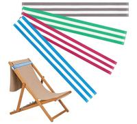 Glamoreal Bandes de Serviette, Courroies améliorées 2026 pour Plage | transat de croisière | Porte-Serviette | Essentiels de Sac de Piscine (Lot de 4, rayé Bleu+Vert+Gris+Rose)