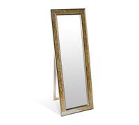 Glamour by Casa Chic - Grand Miroir Mural Effet Mosaïque - 130 × 45 cm - Or Brillant
