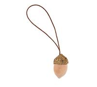 Gland Décoratif Av.Pendentif Naturel, 2x3,5cm, 6 Pces