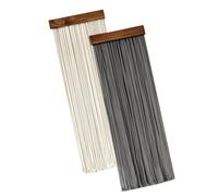 Glands en Coton texturé, 2 pièces, Art avec Cheville en Bois pour décoration d ' Espace de, ameublement de Maison en Coton Lavable
