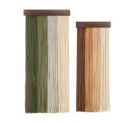 Glands en Coton texturé, 2 pièces, Art avec Cheville en Bois pour décoration d ' Espace de, ameublement de Maison en Coton Lavable