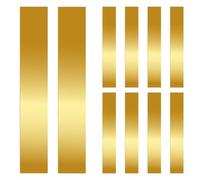Glarks 10pcs L x W x T 5,9 x 0,98 x 0,004 '' Assortiment de stocks en laiton rectangulaire, bandes en laiton Feuille en laiton métallique Shims, Feuille de stocks Shim
