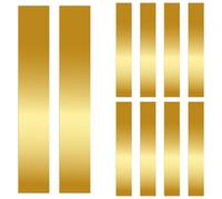 Glarks 10pcs L x W x T 5,9 x 0,98 x 0,006 '' Assortiment de stocks en laiton rectangulaire, bandes en laiton Feuille en laiton métallique Shims, Feuille de stocks Shim