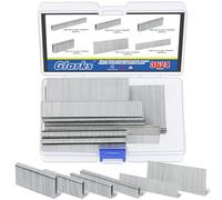 Glarks 3624 agrafes étroites galvanisées de calibre 18, kit assortiment de 4 tailles, et clous Brad de 1 et 2 pouces pour agrafeuse électrique ou pneumatique