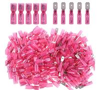Glarks 50 pcs 22-16 Gauge Entièrement isolée femelle/mâle Bêche en nylon thermorétractables étanche Quick Disconnect électrique isolé Bornes à sertir Connecteurs Assortiment kit