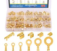 Glarks Assortiment de 330 cosses à sertir 2 types de fils de cuivre non isolés