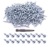 Glarks Lot de 260 vis à trou de poche - 8 tailles - Filetage grossier et fin - Assortiment de vis pour bois et tôle - Filetage grossier de 2,5 x 2,5 cm