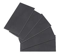 Glarks Lot de 5 coupons de soudage de 5,1 x 10,2 cm, 0,3 cm d'épaisseur en acier doux de calibre 11, plaque d'acier de soudage, coupons cuboïdes, formation et pratique de soudure en acier adapté pour