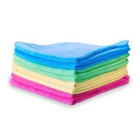 Glart H4488 Lot 3 Chiffons Microfibre 40x40 cm - 600 GSM, triés par Couleur - absorbants, Anti-Peluches, lavables - Nettoyage sans Traces pour Cuisine, Salle de Bain, Bureau, Voiture - Usage Maison