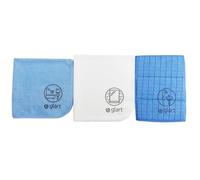 Glart Lot de 3 Chiffons en Microfibres pour la Baignoire, Les Toilettes, la Douche, la Salle de Bain, Les sanitaires et Le ménage en général.