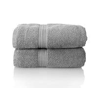 Glart - Lot de Serviettes Éponge de Qualité Supérieure, Gamme Disponible en 6 Coloris et 5 Tailles, Coloris : Gris Platine, 2 Draps de Bain de 70 X 200 cm
