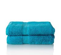 Glart - Lot de Serviettes Éponge de Qualité Supérieure, Gamme Disponible en 6 Coloris et 5 Tailles, Coloris : Turquoise, 2 Serviettes de Bain de 70 X 140 cm
