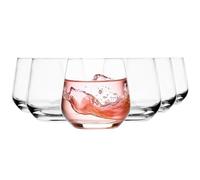 Glasmark KROSNO 1992 Ensemble De 6 Pièces 310 ml Verre Bas Convient Au Lave Vaisselle Résistant Eau Jus Boissons