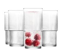 Glasmark KROSNO 1992 Lot de 4 à boire, à cocktail, haut, passe au lave-vaisselle, transparent, 400 ml