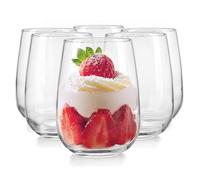 Glasmark KROSNO 1992 Lot De 6 Coupes À Glace En Verre Transparent Coupes À Dessert Lavables Au Lave-Vaisselle 430 ml