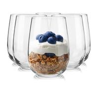 Glasmark KROSNO 1992 Lot De 6 Coupes À Glace En Verre Transparent Coupes À Dessert Lavables Au Lave-Vaisselle 330 ml